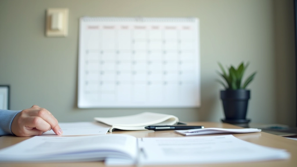 Tax calendar showing annual filing deadlines and profit tax obligations marked with important dates and reminders